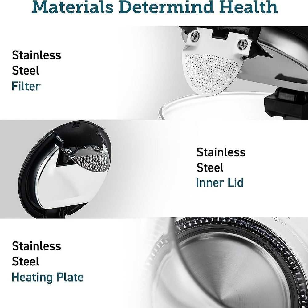 Premium Glass Tea Kettle - Crystal Clear Brewing for the Perfect Cup Every Time